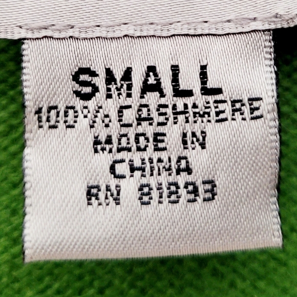 Presious Fibers Women 100%Cashmere Long Cardigan Pearl Buttons Green Small - Picture 11 of 11